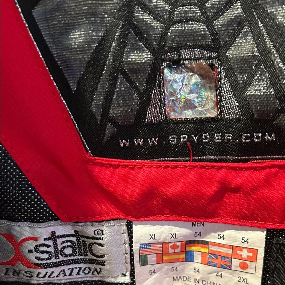 Spyder Red and Black Performance Jacket - Picture 2 of 8